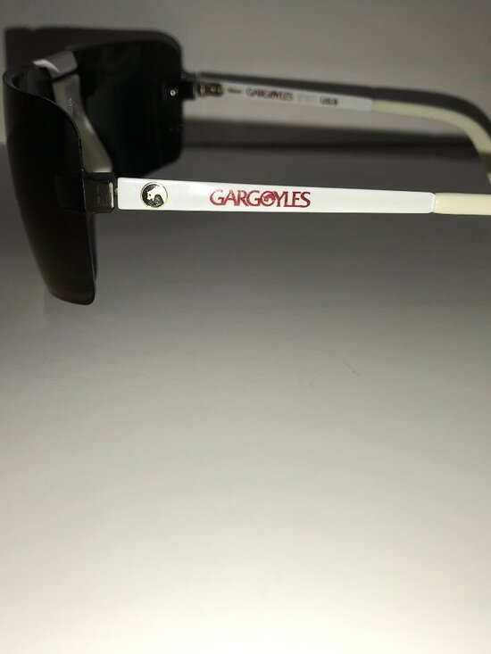 Rare Vtg Gargoyles Terminator Classic Shield Sunglasses White/Purple main image 6